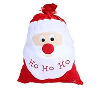 Sac de Noël de Noël Sac de Père Noël rouge en cadeau de velours de grande taille Présente les cadeaux de sac La poche présente une décoration de Noël de remplissage,