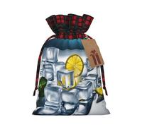 Sac de Noël jaune avec cordon de serrage, 11,9 x 17,5 cm, pour anniversaires de Noël, anniversaires, peut contenir des cadeaux