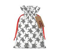 Sac de Noël pratique avec cordon de serrage, motif tortues de mer, 12 x 17 cm pour Noël, Halloween