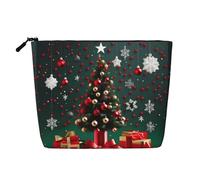 Sac de Noël Rond en Forme de Boule, imperméable et de Grande capacité avec Fermeture éclair, Sac de Voyage Multifonctionnel, Sac de Rangement pour cosmétiques et Porte-Monnaie.