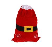 Sac de Noël Sacs à Cordon Père Noël Grand Sac à Cordon Pere Noël Chiffon Noël Grand Sac Noël Toile Sac Pere Noel Rouge Hotte du Père Noël Sacs Cadeaux Rouge à Remplir Noël pour Emballage de Cadeaux