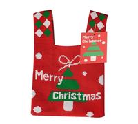 Sac de Noël | Sacs de vacances, sac à friandises de Noël en tissu avec poignée pour tartiner des bonbons, bénédiction de chaleur, 23 x 14 cm