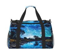 Sac de nuit à imprimé étoile cool pour homme et femme - Sac à bandoulière pour voyage essentiel, noir, One Size