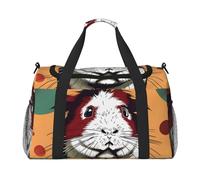 Sac de nuit à motif cochon d'Inde pour homme et femme - Sac à bandoulière pour voyage essentiel, noir, One Size