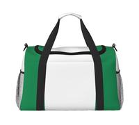 Sac de nuit imprimé drapeau du Nigeria Sac de week-end Sac à main d'entraînement Sac de yoga Sac de sport Sac de sport Sac de sport Sac pour articles personnels pour Audlts, Noir , Taille unique