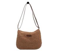Sac de paille d’été - Fourre-tout de plage tissé, sac à main naturel | Matériau léger en jonc de mer, intérieur de grande capacité, poignées, accessoire de style décontracté avec une utilisat