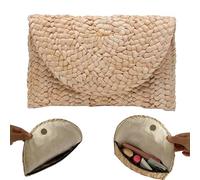 Sac de Paille pour Femmes 25x15x2cm en enveloppe de Mode Sac à Sac de Plage d'été Simple pour fête des Femmes en soirée Cadeau Sac de Paille Sac