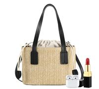 Sac de paille - Sac à bandoulière | Sac en cuir de paille - Sac à main polyvalent pour la plage, les vacances, le mariage, la fête, le travail, le fitness, le pique-nique, l'utilisation quotidienne