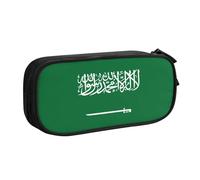 Sac de papeterie léger avec drapeau de l'Arabie saoudite pour l'école, le bureau, les voyages, garçons et filles, Noir , Taille unique, Ensemble cartable