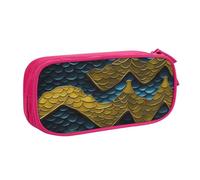 Sac de papeterie léger avec imprimé écailles de dragon pour l'école, le bureau, les voyages, garçons, filles, adultes, rose, Taille unique, Ensemble cartable