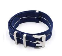 Sac de Parachute pour Homme en Nylon élastique de l'OTAN 18 mm 20 mm 22 mm 20mm Bleu et Blanc.