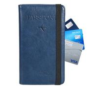 Sac de passeport multifonctionnel - à la mode, | givré, long sac de voyage en polyuréthane, argent, poche pour cartes de visite avec fermeture éclair, sac de voyage, Saphire, Voir description