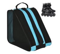 Sac de Patin à roulettes, Sac à Patins à Glace, Sac de Sport Patinage, Sac Roller, Ice Skate Bag, en Tissu Oxford, avec Bandoulière Réglable, pour Adultes et Enfants (Bleu)