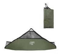 Sac de pêche avec règle de mesure du poisson et fonction de décrochage avec tapis d'entretien pour faciliter la manipulation du poisson (sac de poisson - vert)