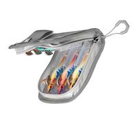 Sac de pêche en eau salée, 15 x 12,8 x 3,8 cm, pochette imperméable transparente, pochette de protection pour les pêcheurs débutants, les passionnés, les excursions en bateau, le rangement de matériel