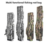 Sac de pêche en mer pliable à trois couches de 1,2 m/1,5 m, sac à canne à pêche à double bandoulière, kit d'outils pour le stockage extérieur Dark Night 1.5