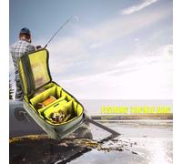 Sac De Pêche En Plein Air À Double Fermeture Éclair, Large Champ D'application, Bobine De Leurre, Crochet, Sac À Main, Sacs De Rangement De Matériel