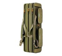 Sac de pêche étanche à 2/3/4 couches, étui de transport de canne à pêche, sac de voyage, prêt à l'emploi, adapté pour les activités de plein air et les voyages, Triple couche verte, 90*25*20cm