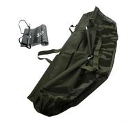 Sac de pêche pliable robuste avec règle de mesure intégrée pour une mesure précise du poids et de la longueur du bar et de la carpe
