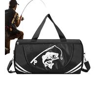 Sac de pêche, sac de sport avec bandoulière réglable, sac à main de rangement pour équipement de pêche, pour la plage, le camping, la randonnée, le lac, l'eau salée, l'eau douce, le kayak, les voyages