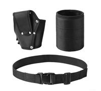 Sac de perceuse électrique profil 3D avec renfort de rivet épais et ceinture pour travaux en haute altitude - Pochette de rangement en nylon noir (B)