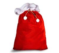 W WIDMANN MILANO Party Fashion - Sac du Père Noël | Pochette en velours rouge et blanc, 60 × 100 cm, pour la Saint-Nicolas, Noël, le carnaval et les soirées à thème