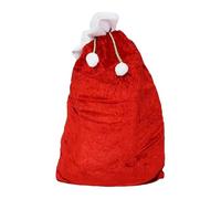 Sac de Père Noël - réutilisable pour les vacances, sac à cordon de serrage, porte-bonbons décoratif, récipient pour collations |, chaussettes rembourrées, réunions de famigl