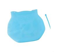 Sac de pétrissage en silicone pour mélanger et protéger la pâte - Outil de cuisson multi-usage pour pétrir, stocker la farine, jus, purées, compatible avec Home BA (bleu, taille L)