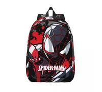 Sac de pique-nique avec fermeture éclair et logo Marvel Spider Man pour enfants, cartable d'anniversaire, bonne qualité Noir