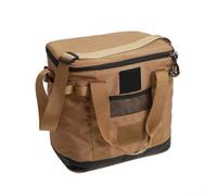 Sac de pique-nique, sac à main isotherme et imperméable, robuste, grande capacité pour montagne, camping, barbecue, plage, sac à main (marron)