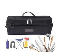 Sac de Piquet de Tente - Sac de Voyage pour Kit Ustensiles de Cuisine BBQ Camp | Sac de Voyage, Sac de Tige de Tente, Sac de Rangement pour Outils de Barbecue de Camping pour Camping, Randonnée