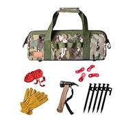 Sac de piquets de camping, sac à piquets pour,Sac à outils de camping durable et étanche | Grande capacité, poignée élargie, sac à outils portable p