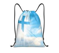 Sac De Piscinesacs De Natation pour Plage Camping Femmes 36X42Cm Unisexe Réglable Sac De Sport Christianisme Croix Jésus