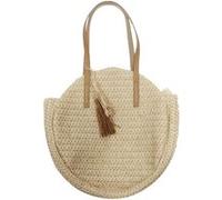 Sac de plage 35 x 35 x 9 cm paille atlantique Naturel Beige