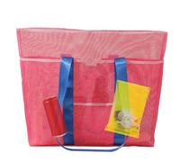 Sac de plage anti-sable - Sac de plage en maille pour jouets de sable | Sac fourre-tout de plage | Sacs à jouets en maille pour la plage | Pochette pliable pour serviette, chapeau, bouteille d'eau