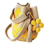 Sac de plage au crochet Tote en crochet fait main avec des fleurs