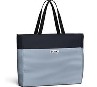 Sac de plage avec fermeture éclair - Sac de bain pliable XXL pour la famille - Sac de bain imperméable avec compartiment intérieur refermable - 50 l, gris, 3XL