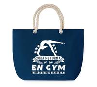 Sac de Plage Bleu avec Anse Corde Gym Fille Légende Humour Geek - Toile de Coton - Grand Sac de Transport, Sport, Courses & Travail - Idée Cadeau Original Collègue, Anniversaire ou Départ Retraite