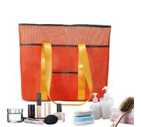 Sac De Plage, Cabas de Voyage Portable et Résistant, Organisateur de Plage Grande Capacité Antidéchirable pour Croisière, Parc Aquatique, Piscine et Vacances Insulaires