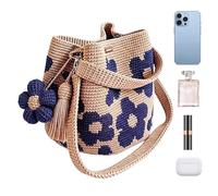 Sac De Plage En Crochet Pour Femmes à motif floral