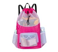 Sac de plage en | Grand sac à dos avec cordon de serrage avec | Sac de rangement léger et respirant pour piscine pour une organisation facile | pour la plage, la natation, la piscine