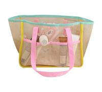Sac de plage en maille - Résistant au sable pour femmes et , grand sac de plage en maille - pour serviettes, bouteilles d'eau, collation, , piscine, pique-nique, vacances d' , marché de