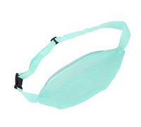 Sac de plage en maille respirante pour enfants, sac banane en nylon portable léger avec sangles réglables et fermeture éclair pour la chasse, la cueillette, les voyages, la natation, bleu ciel