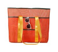 Sac de plage en maille - sac imperméable avec grande capacité, sac d'épaule pour piscine - pour serviette de costume cosmétiques, jouets de gym, natation, croisière, voyage extérieur femme