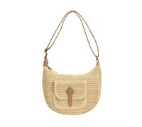 Sac de plage en paille pour femme - Sac à bandoulière simple - Pour les vacances - Messagers faits à la main - Pour le shopping, les rendez-vous galants - Sac à main en paille, a, One Size