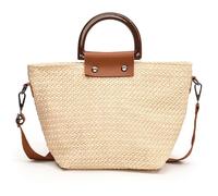 Sac de plage en paille pour femme, sac à bandoulière tendance, sac à bandoulière tissé à la main, sac de messagers pour femme, sac de shopping, sac de rendez-vous, Tel que montré, Taille unique