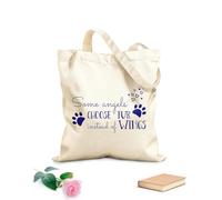 Sac de plage en polyester et coton tissu épais de 340g/m² Salon de toilettage pour animaux « Animals Best Friends » ; Clinique vétérinaire pour chiens et chats « Four Pet Shop Lovers ». Sac à dessin