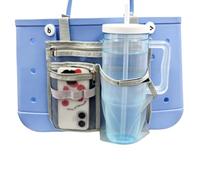 Sac de plage en portable multi-poches avec sangles à crochet | Organiseur fourre-tout pour croisière, plage, vacances, voyage, été, gym, déjeuner, douche, sable humide, quai de bateau