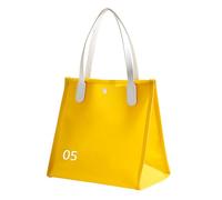 Sac de Plage en PVC étanche, Polyvalent, Portable, Grand Sac à Main et Bourse de Voyage d'été, Sac à bandoulière rétro Fait à la Main