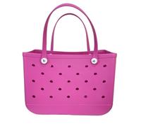 Sac de Plage Femme, Beach Bag Sac de plage XL en caoutchouc EVA, imperméable, panier de rangement for pique-nique, sac à main extra large for femme, sac fourre-tout de plage en gelée(C,XL(48x24x36cm))
